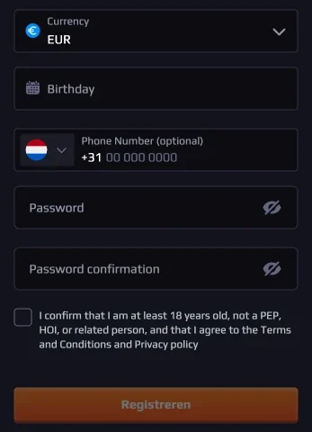 Blazespins Casino Registreren